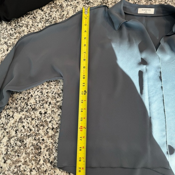 NWOT - Aritzia Babaton Martin Blouse in Dark Slate - Picture 9 of 10